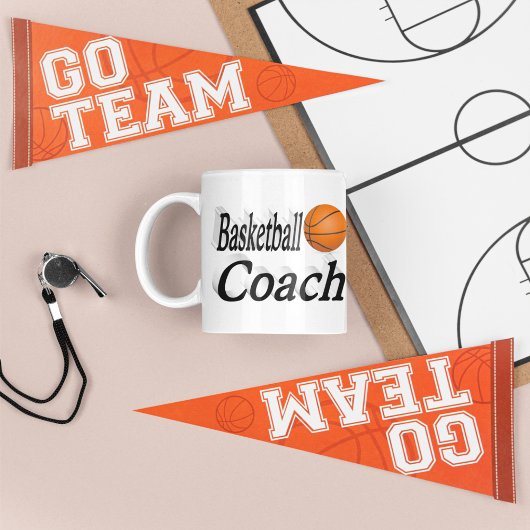 Basketball Halbtext Coach Tasse