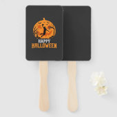 Basketball Halloween Dunk Kürbis Design_1 Fächer (Vorne und Hinten)