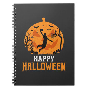 Basketball Halloween Dunk Kürbis Design_1 Notizblock