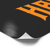 Basketball Halloween Dunk Kürbis Design_1 Poster (Ecke)