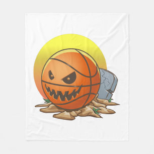 Basketball Halloween Fleecedecke