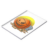 Basketball Halloween Notizblock (Linke Seite)