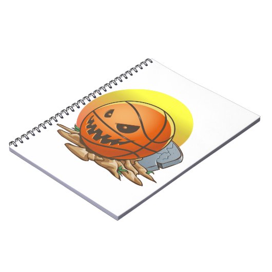 Basketball Halloween Notizblock (Linke Seite)