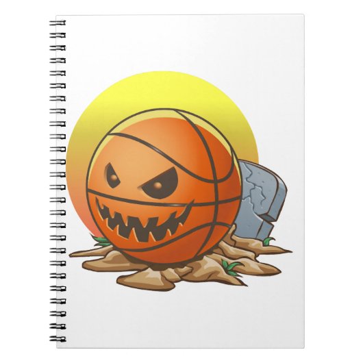 Basketball Halloween Notizblock (Vorderseite)