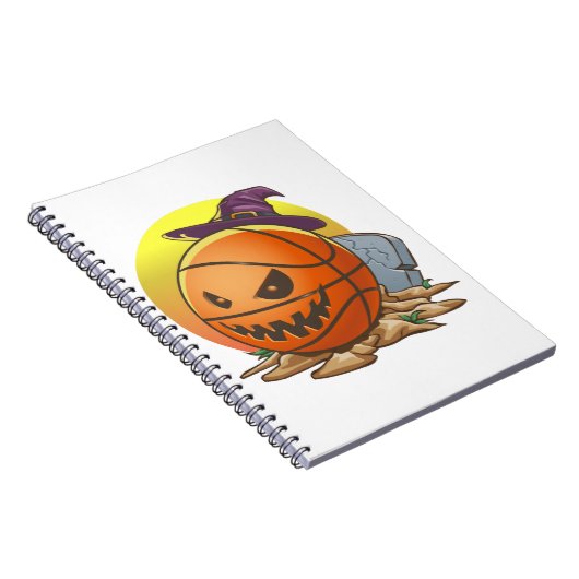 Basketball Halloween Notizblock (Rechte Seite)