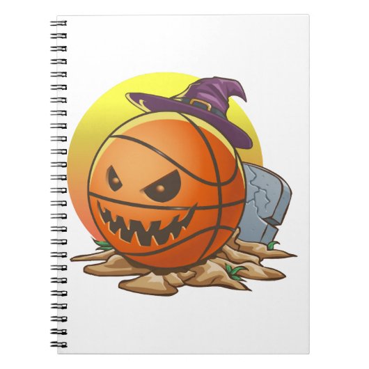 Basketball Halloween Notizblock (Vorderseite)