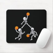 Basketball Halloween Skeleton Dunking Dribble Boys Mousepad (Mit Mouse)