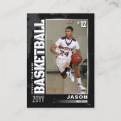 Basketball-Handelskarte, Basketball-Spielerkarte Telefonnummerkarte (Vorderseite)