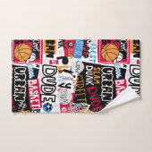 Basketball-Handtuch-Set Badhandtuch Set (Handtuch)