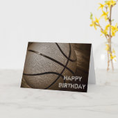 Basketball Happy Birthday Card Karte (Gelbe Blume)