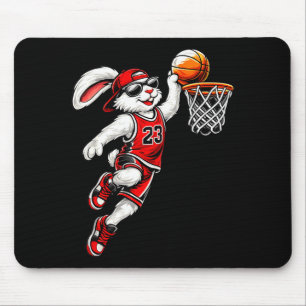 Basketball-Hase Ostern Lustiger Dunking-Kaninchen Mousepad