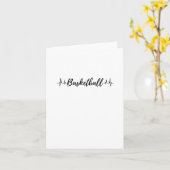 Basketball-Heartbeat 2 Karte (Gelbe Blume)