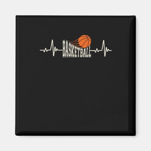 Basketball-Heartbeat 3 Magnet (Vorne)