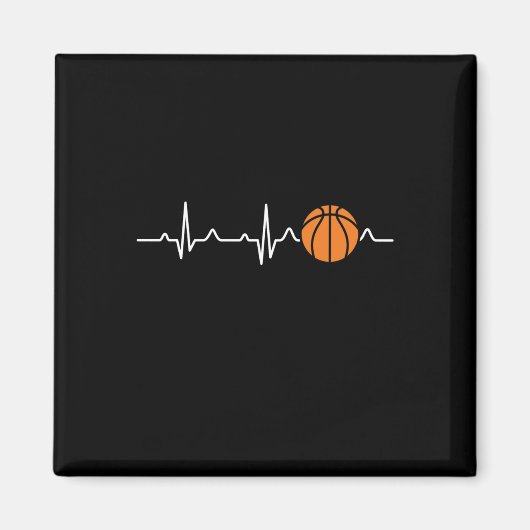 Basketball-Heartbeat 4 Magnet (Vorne)