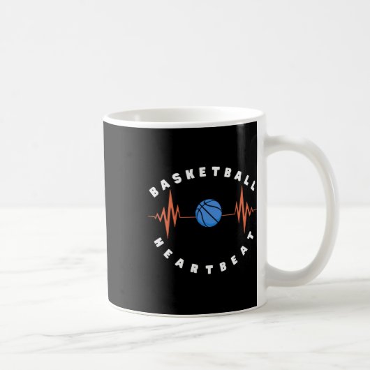 Basketball-Heartbeat 6 Kaffeetasse (Rechts)
