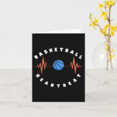 Basketball-Heartbeat 6 Karte (Gelbe Blume)