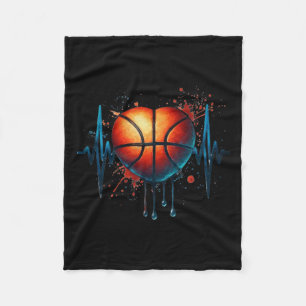 Basketball-Heartbeat 8 Fleecedecke