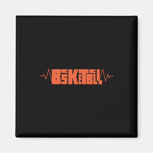 Basketball-Heartbeat 9 Magnet (Vorne)