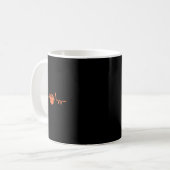 Basketball Heartbeat Ball 1 Kaffeetasse (Vorderseite Links)