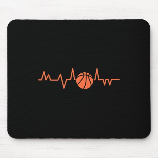 Basketball Heartbeat Ball 1 Mousepad (Vorne)