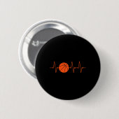 Basketball Heartbeat Ball Button (Vorne & Hinten)