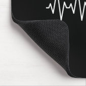 Basketball Heartbeat Basketball Lover Mousepad (Ecke)