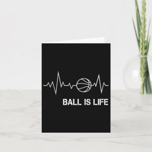 Basketball Heartbeat Big My Life Baller Player Coa Karte