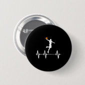 Basketball Heartbeat Button (Vorne & Hinten)