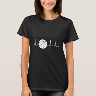 Basketball Heartbeat Ekg Basketballtrainer T-Shirt