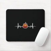 Basketball Heartbeat - Geschenkidee Mousepad (Mit Mouse)