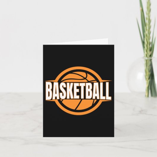 Basketball Heartbeat Karte (Vorderseite)