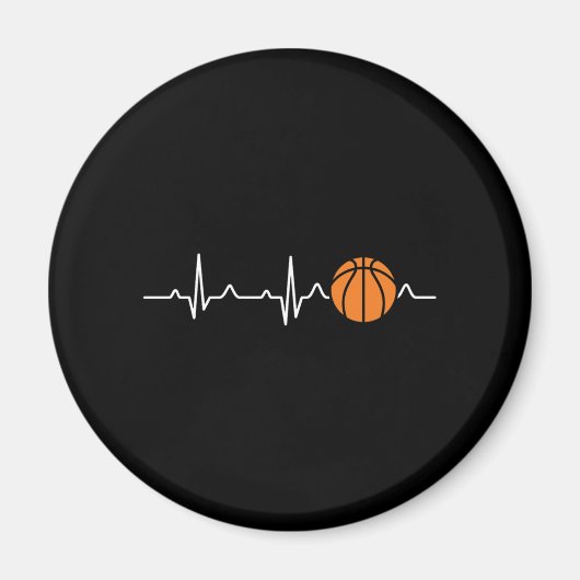 Basketball Heartbeat Magnet (Vorne)
