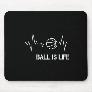 Basketball Heartbeat Mein Leben Baller spielen Mousepad