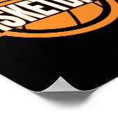 Basketball Heartbeat Poster (Ecke)