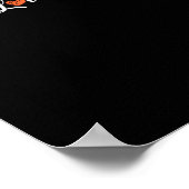 Basketball Heartbeat Poster (Ecke)