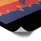 Basketball Heartbeat Poster (Ecke)