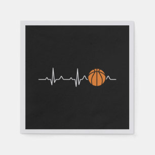 Basketball Heartbeat Serviette