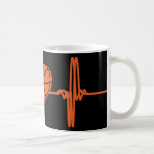 Basketball Heartbeat Sport Motive Kaffeetasse
