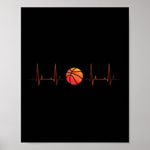 Basketball Heartbeat Trainer Sportsportler Poster