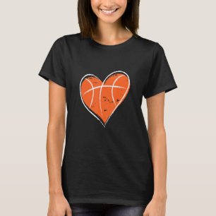Basketball Herz Liebe Sport Player Kinder Basketba T-Shirt