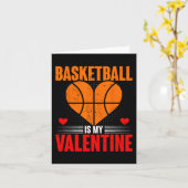 Basketball Herz Liebe Valentinstag Sport Player Karte (Gelbe Blume)