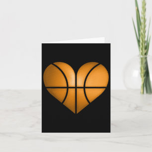 Basketball Herzdesign Funny Gift für Valentine Karte