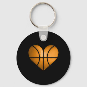 Basketball Herzdesign Funny Gift für Valentine Schlüsselanhänger