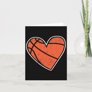 Basketball Herzklopfkorb Ball Player Coach Fan Cou Karte