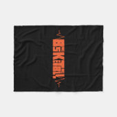 Basketball-Herzschlag (2) Fleecedecke (Vorderseite (Horizontal))