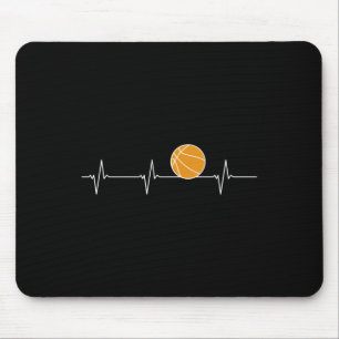 Basketball Herzschlag - Ball Ecg Puls für Lüfter Mousepad
