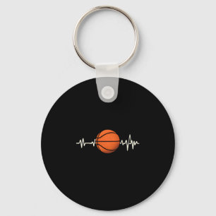 Basketball-Herzschlag - Liebe für das T-Shirt 1 Schlüsselanhänger