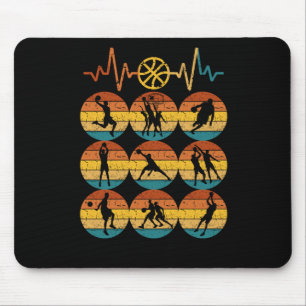 Basketball Herzschlag Mousepad