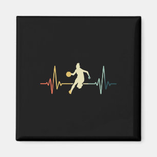 Basketball Herzschlag Vintage Magnet