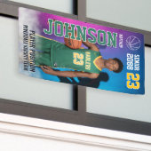 Basketball High School Senior Night Sports Display Banner (Äußeres Gebäude)